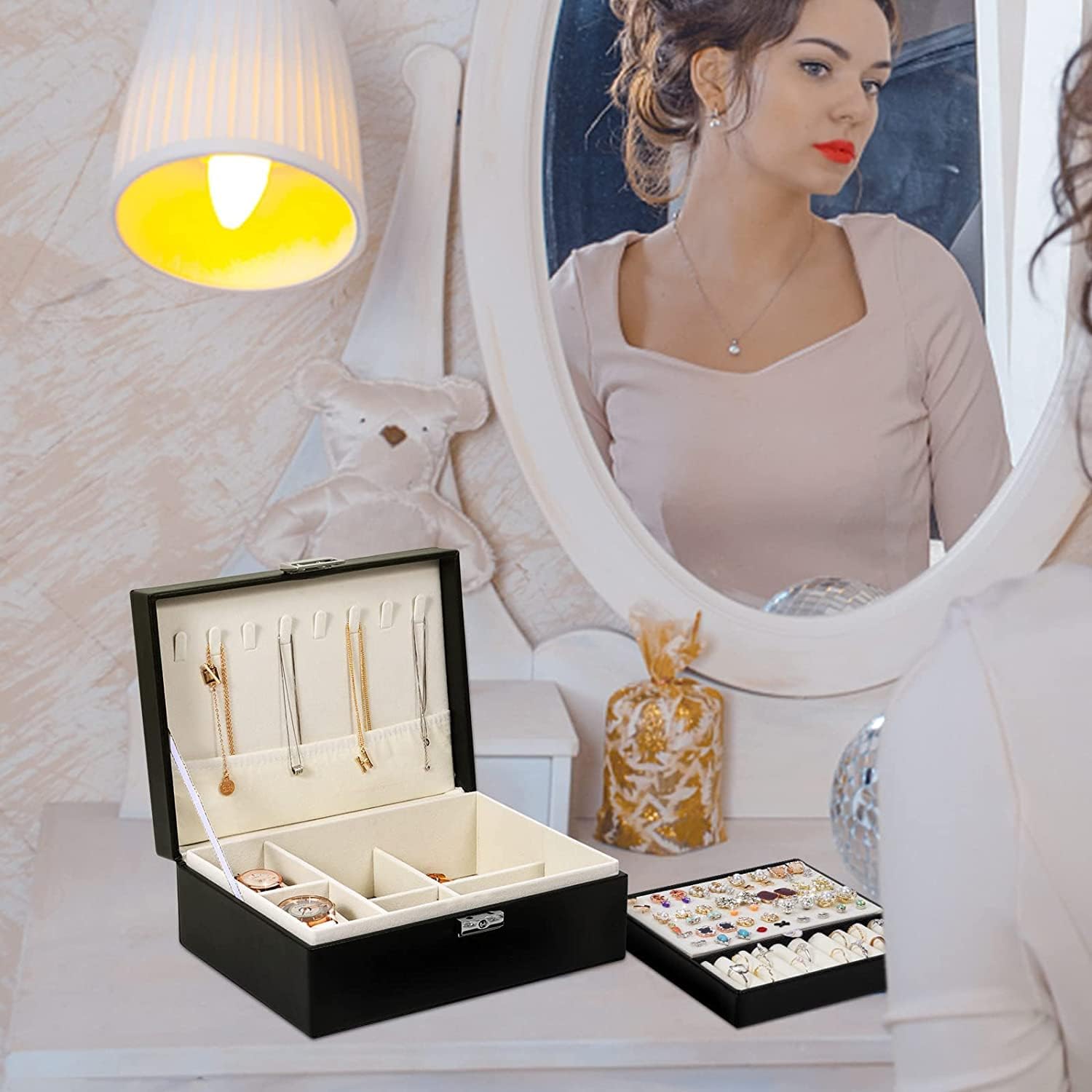 2 Layers Jewelry Organizer Box