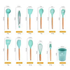 12 PCS Silicone Utensils Spoon Set - My Store