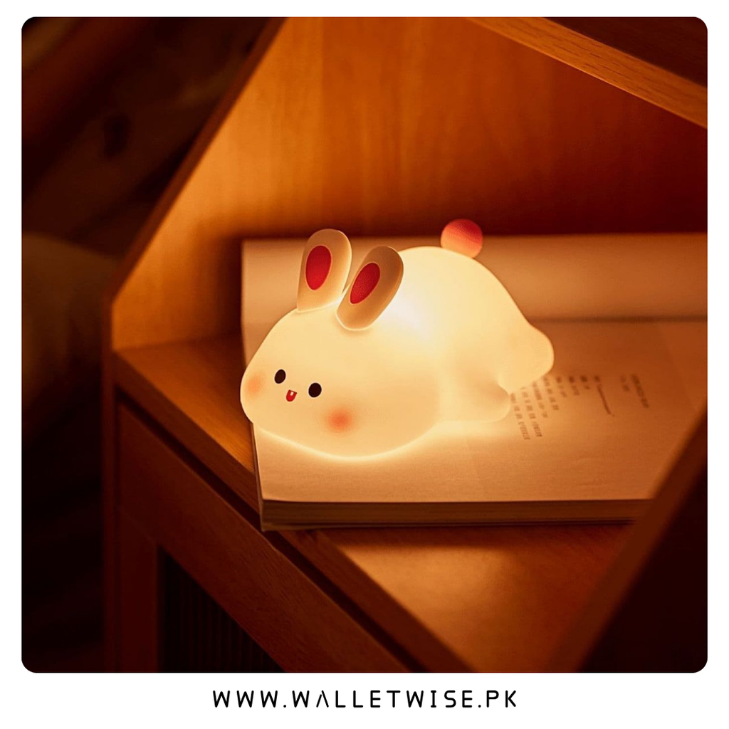 Cute Rabbit Desk Lamp Soft Night Light