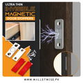 2PCS magnetic cabinet door catch hidden closer with screws for cupboards wardrobes drawers and furniture