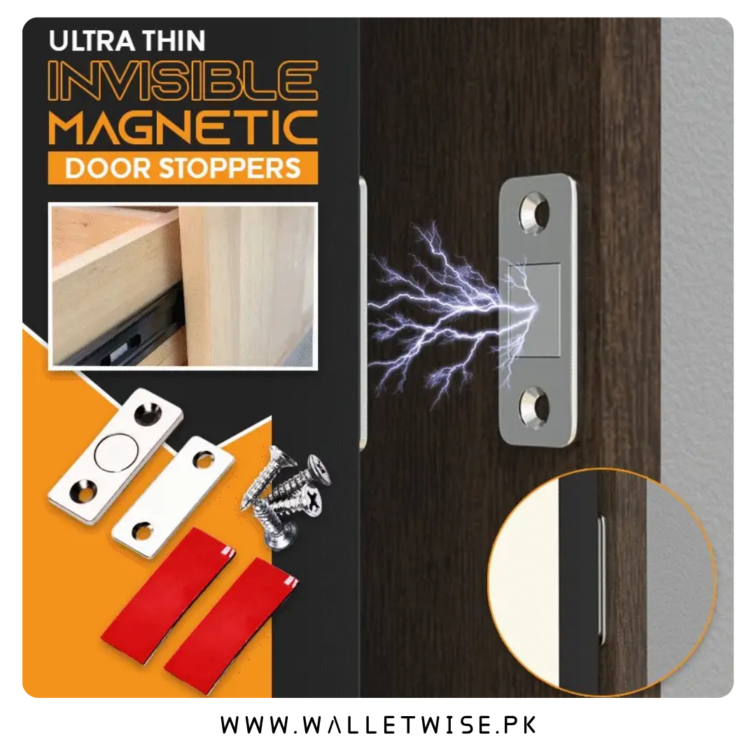2PCS magnetic cabinet door catch hidden closer with screws for cupboards wardrobes drawers and furniture
