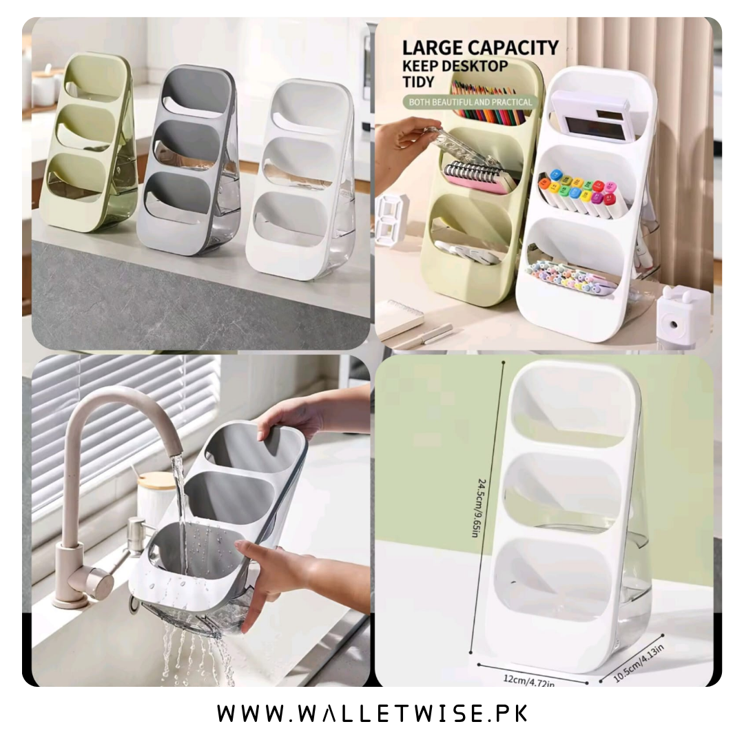 3-Layer Cutlery Organizer for Kitchen | Space-Saving Utensil Storage