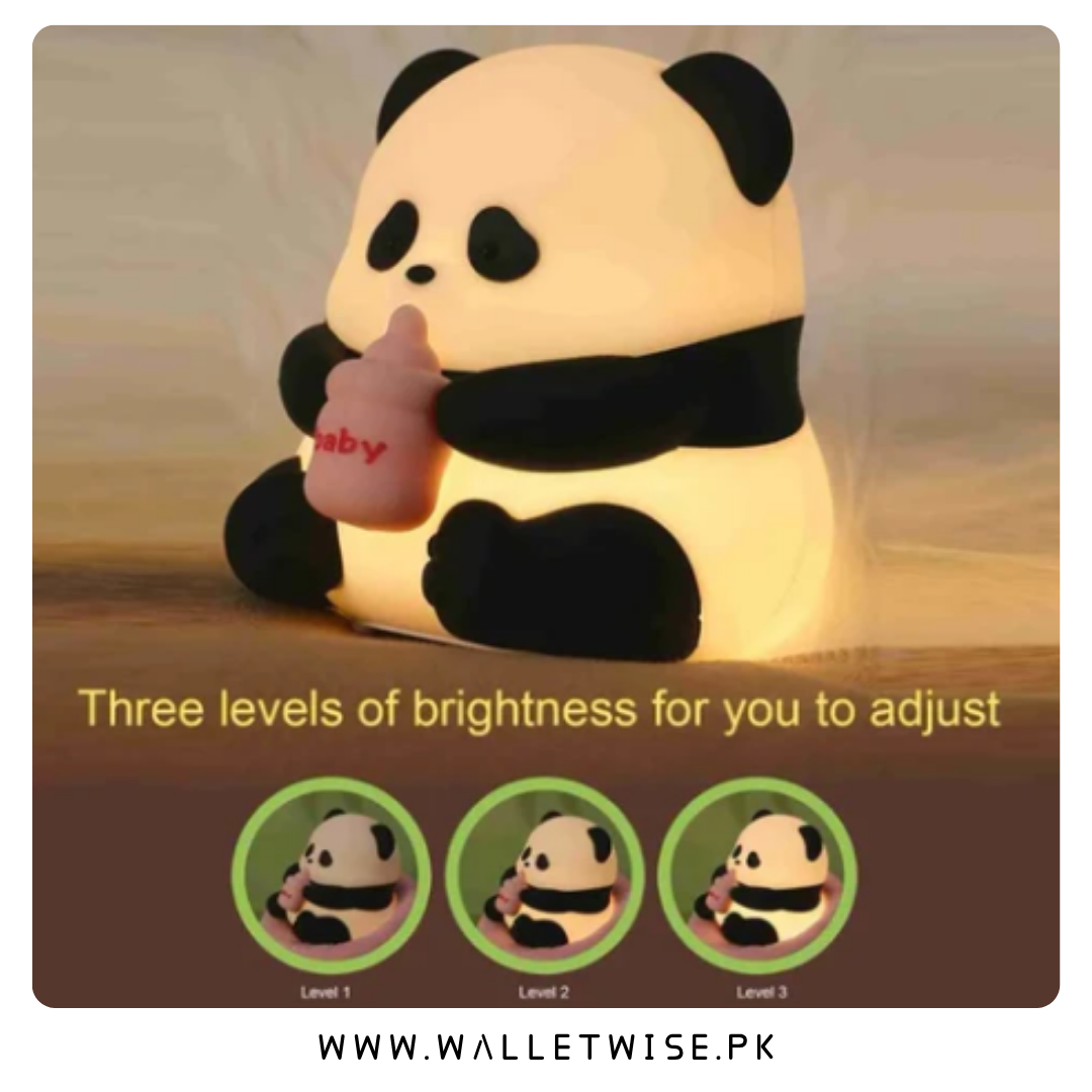 Cuddly Panda "Baby Feeder" Silicone LED Night Light