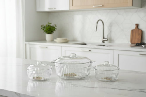 3Pcs Plastic Acrylic Bowl Set