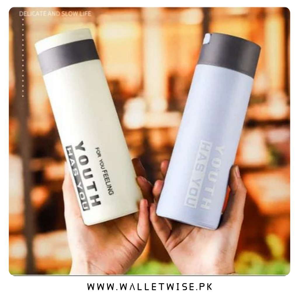 450ml Borosilicate Glass Water Bottle with Protective Sleeve – Leak-Proof Reusable Drinking Bottle