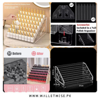 5-Tier Acrylic Nail Polish Organizer, Clear Nail Polish Holder & Display Rack, Multi-Purpose Cosmetic Storage Stand for Nail Tools, Lipsticks, Essential Oils, Makeup & Beauty Accessories