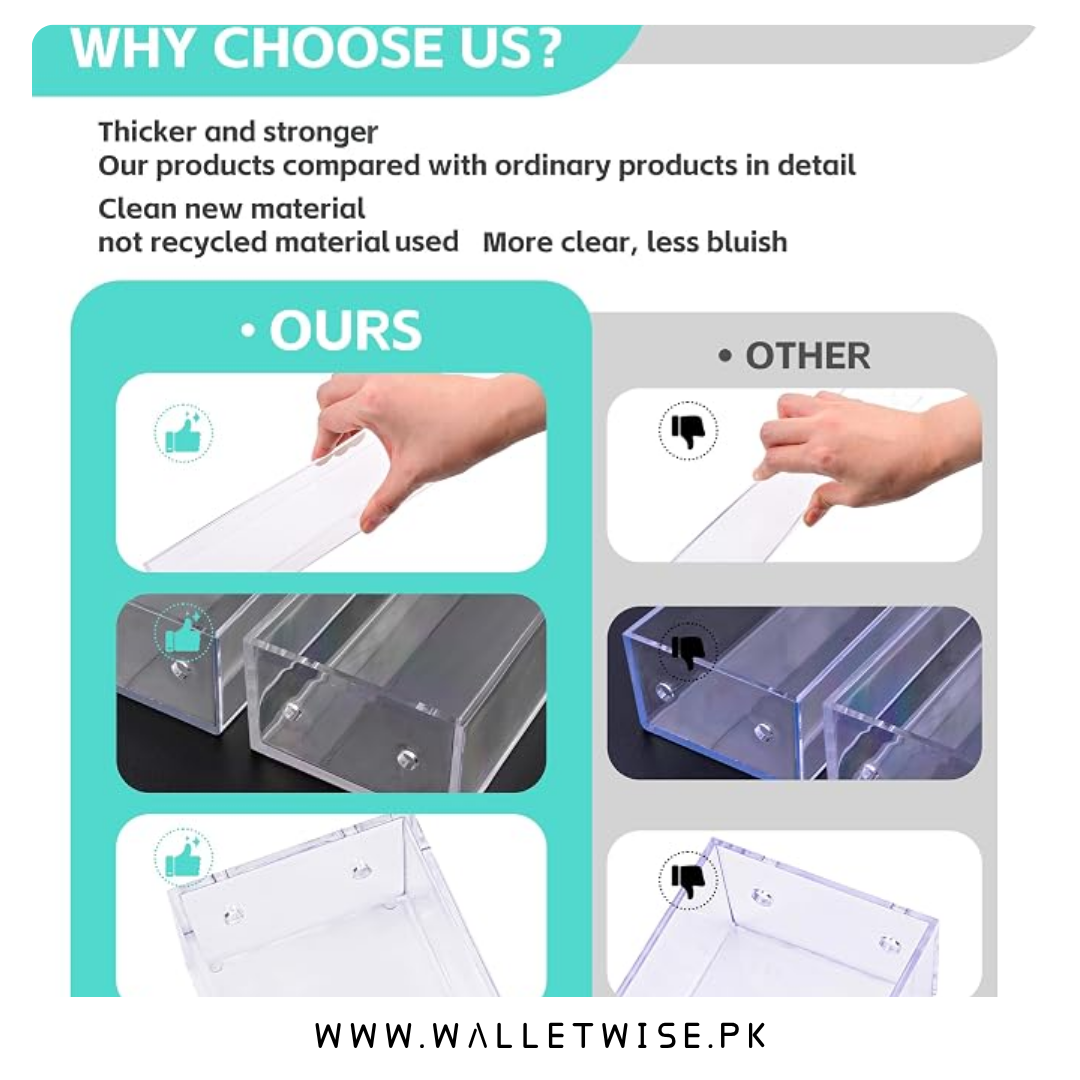 5-Tier Acrylic Nail Polish Organizer, Clear Nail Polish Holder & Display Rack, Multi-Purpose Cosmetic Storage Stand for Nail Tools, Lipsticks, Essential Oils, Makeup & Beauty Accessories