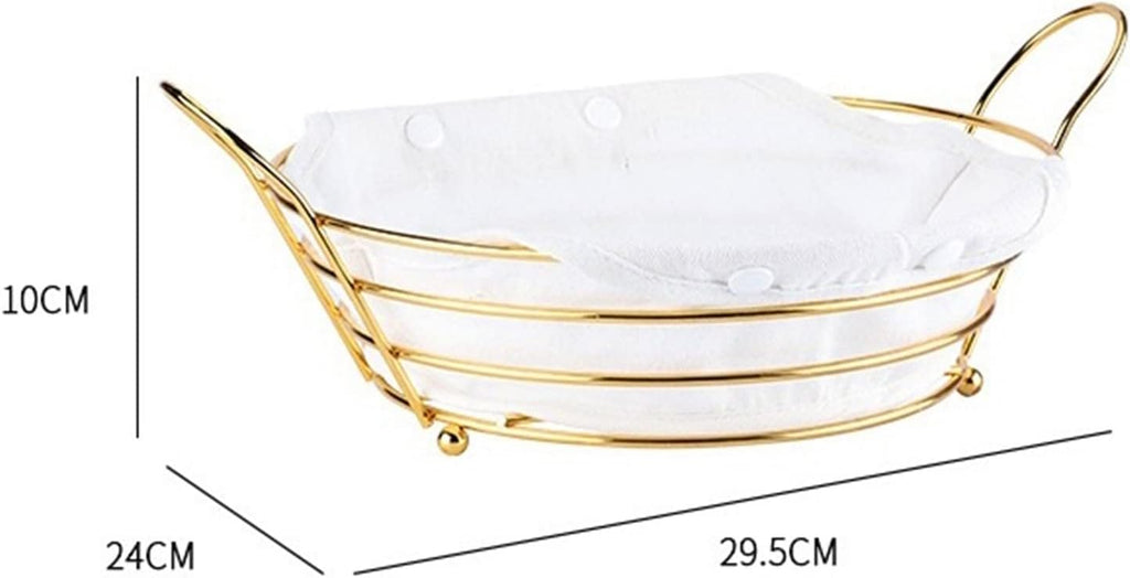 Metal Fruit Storage Basket, Snacks Storage And Organizer Plate - My Store