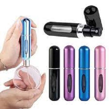 5ML refillable perfume atomizer spray bottle with leak proof travel size design and viewing window