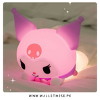 Kuromi Lying Posture Patting Lamp - Kawaii Silicone Touch Night Light