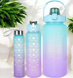 3 pcs Colourful Water Bottle Set