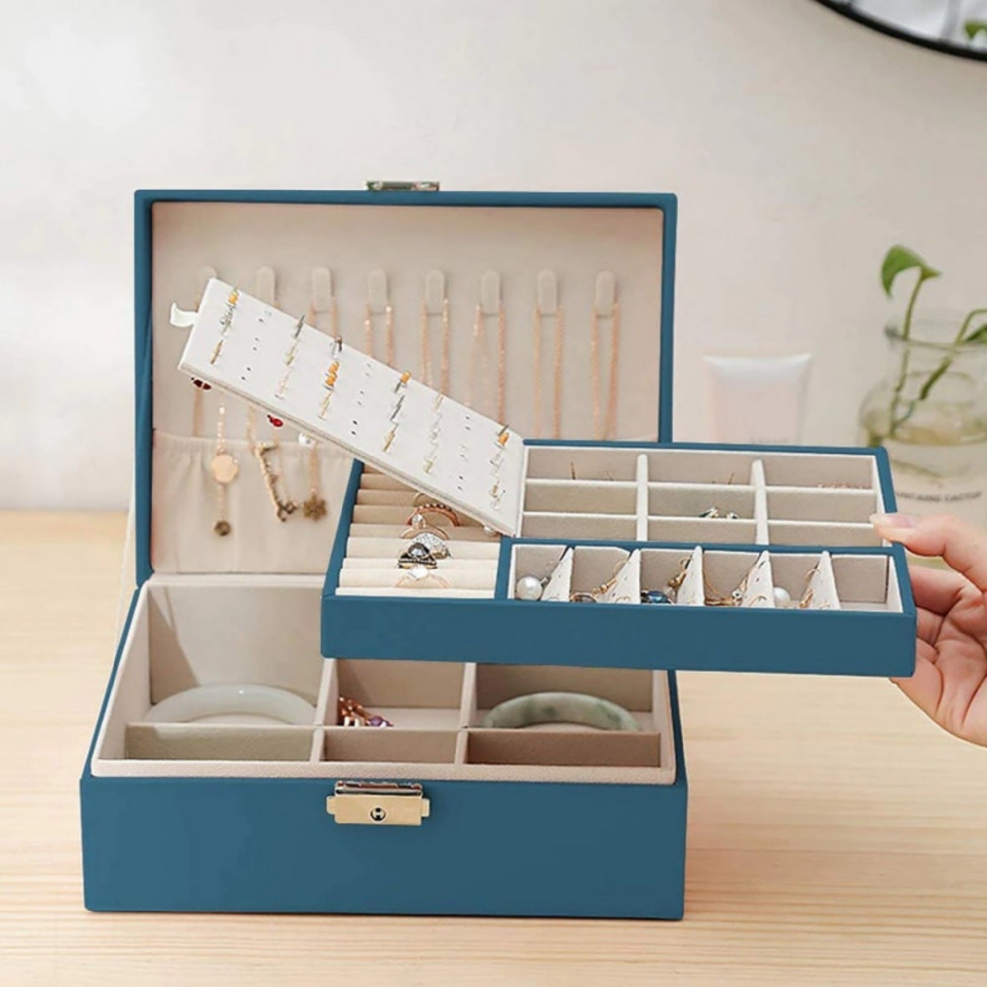2 Layers Jewelry Organizer Box