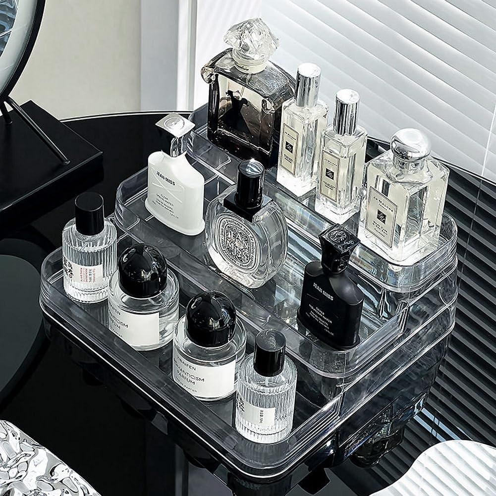 3-Tier Acrylic Desktop Perfume Organizer - My Store