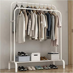 Double Pole Metal Cloth Stand - My Store