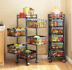 Rolling Mesh Storage Cart (5 layers)