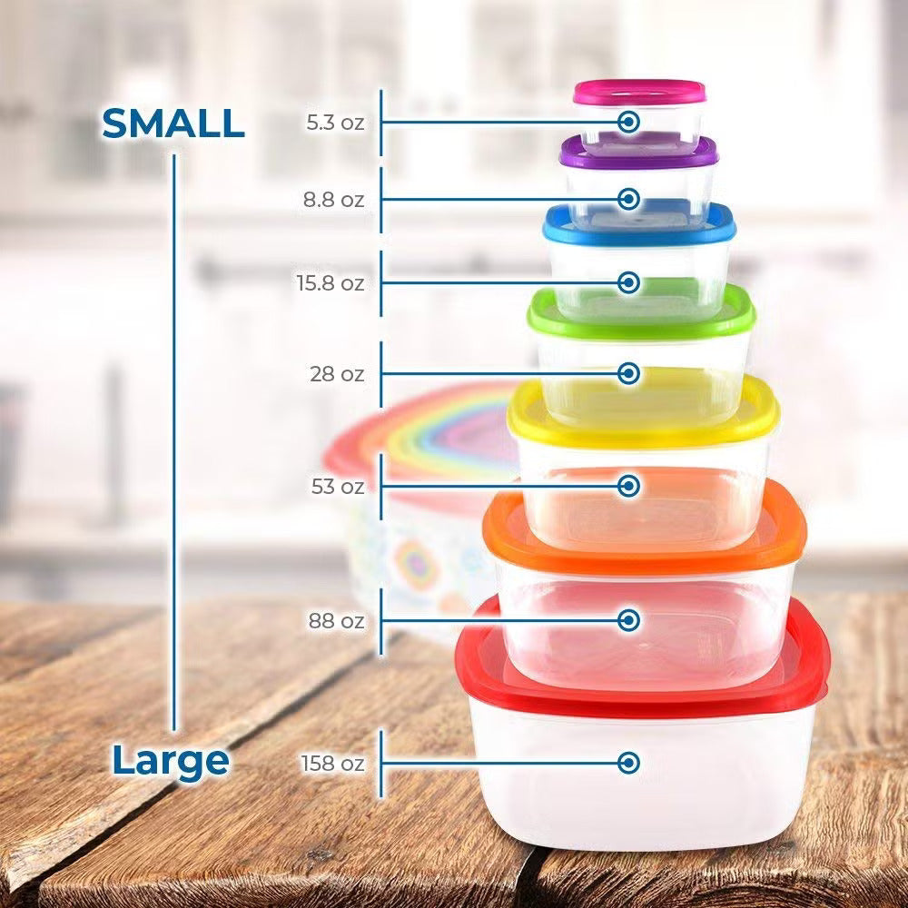 Stackable Food Storage Containers Set