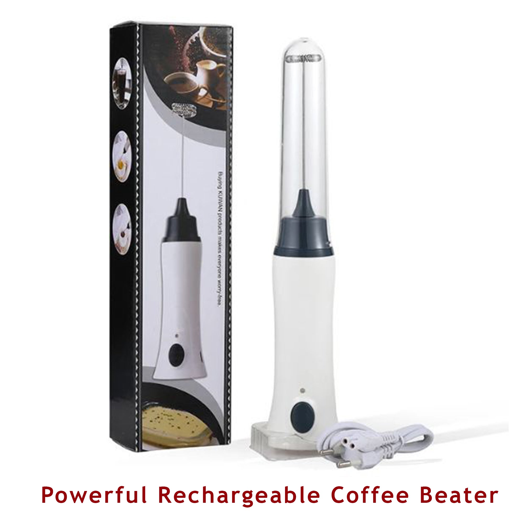Coffee Beater and Egg Whisker - Rechargeable - Milk Frothe