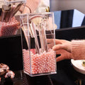 Acrylic Pearl Brush Holder - My Store