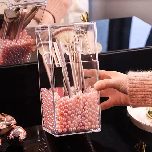 Acrylic Pearl Brush Holder - My Store
