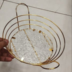 Metal Fruit Storage Basket, Snacks Storage And Organizer Plate - My Store