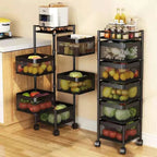 Rolling Mesh Storage Cart (5 layers)