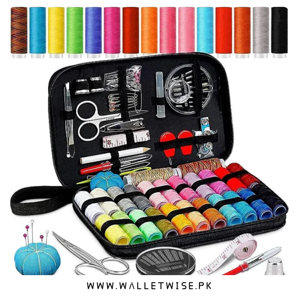 98Pcs Sewing Kit with Premium Quality Bag – Complete Portable Sewing Tool Set