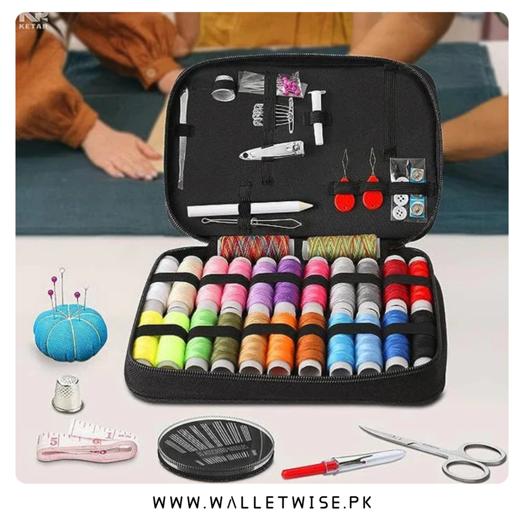 98Pcs Sewing Kit with Premium Quality Bag – Complete Portable Sewing Tool Set