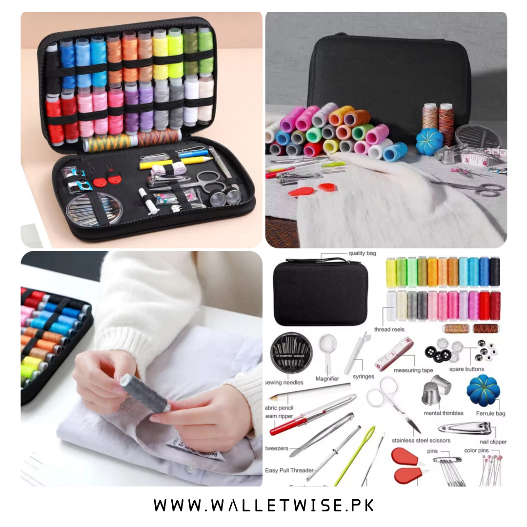 98Pcs Sewing Kit with Premium Quality Bag – Complete Portable Sewing Tool Set