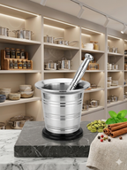 Stainless Steel Mortar and Pestle (kundi danda)