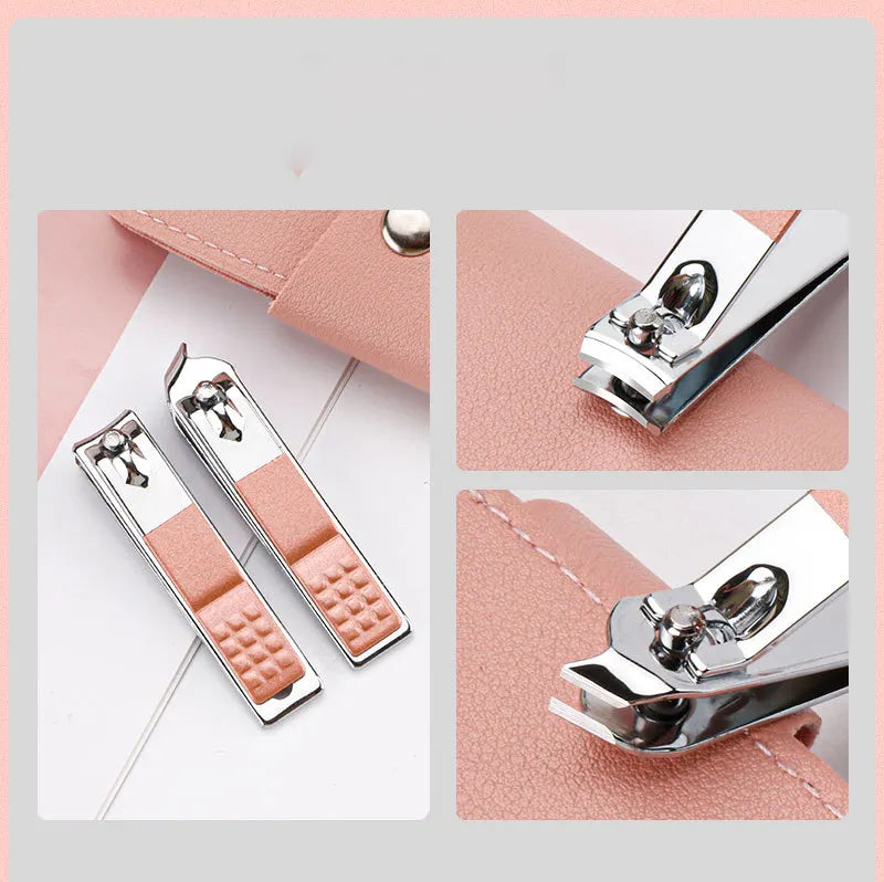 7in1 Nail Kit Leather Pouch - My Store
