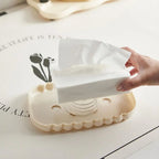 Cute Style Tissue Box with Ribbon - My Store