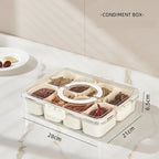 8 Grid Seasoning Storage Box With Lid - My Store