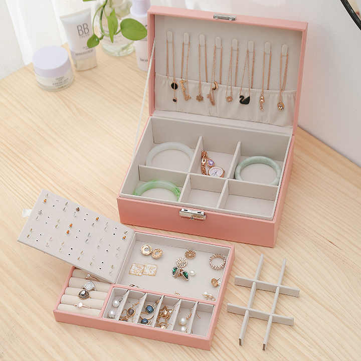 2Layer Leather Jewelry Organizer - My Store