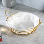 Metal Fruit Storage Basket, Snacks Storage And Organizer Plate - My Store