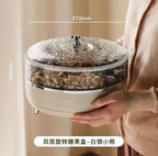 Double Layer Transparent Nuts And Snacks Tray - My Store