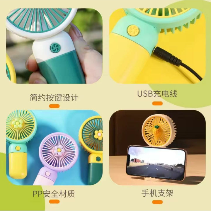 USB Mini Wind Power Handheld Fan (RANDOM)