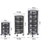 Rotating Kitchen Storage Trolley - Round - My Store