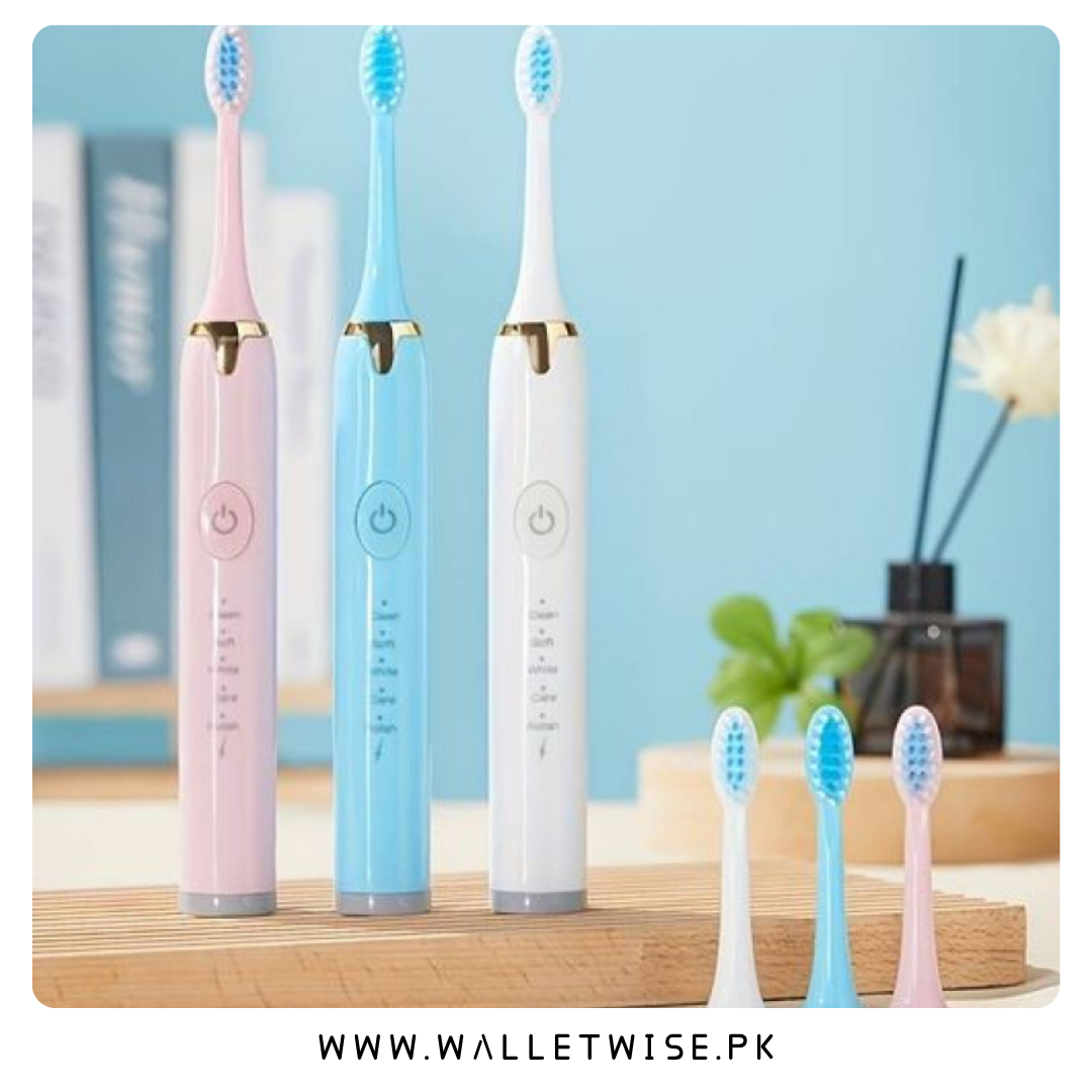 Ultrasonic Sonic Electric Toothbrush – USB Rechargeable Whitening Toothbrush