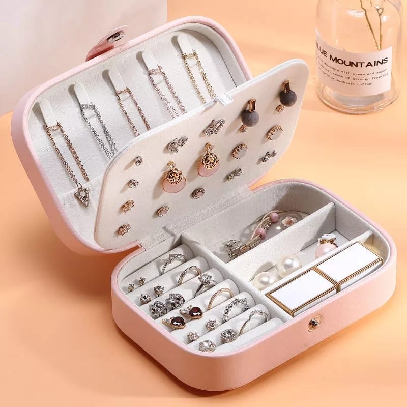 Medium Leather Jewelry Organizer - My Store