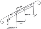 Staircase Floral Display Wall Basket Frame - My Store