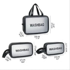 3 pcs set PU Leather Travel Cosmetics Washbag - My Store