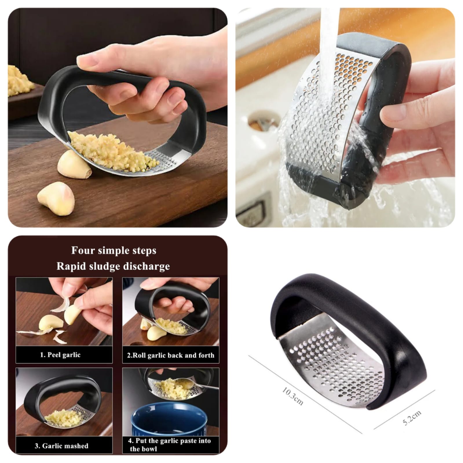 Garlic Press Crusher