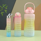 3 pcs Colourful Water Bottle Set