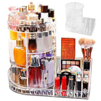 Rotating + Adhesive Acrylic Makeup Organizer
