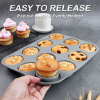12-Hole Silicone Baking Tray