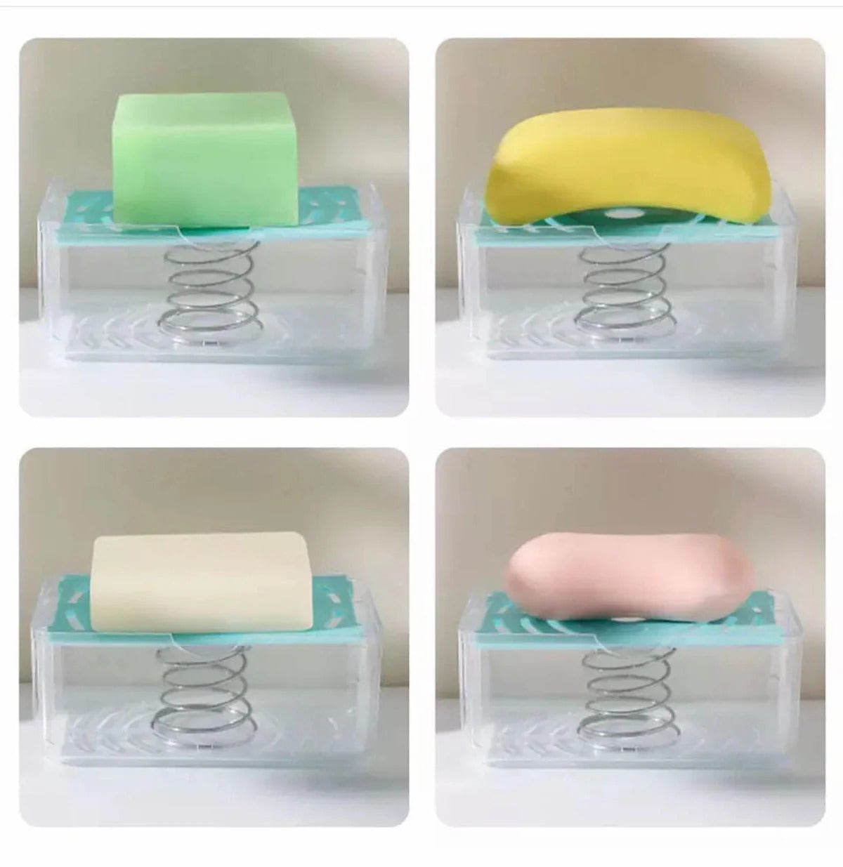 Soap Shower Box With Sponge Rollers, Foam Soap Dispenser with Roller and Drain, 2 in 1 Soap Cleaning Storage Foaming Box