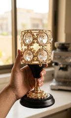 Luxury Gold Crystal Candle Holder