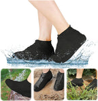Waterproof Shoe Covers,Thickened Non-Slip Water Resistant Overshoes Silicone Rubber Rain Shoe Cover