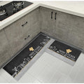 2 Pcs Kitchen Mats Non Slip Water and Oil Absorbent Dustproof Kitchen Rugs Indoor Floor Mats