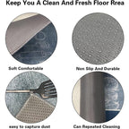 2 Pcs Kitchen Mats Non Slip Water and Oil Absorbent Dustproof Kitchen Rugs Indoor Floor Mats
